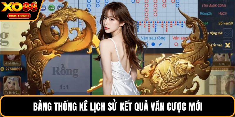 Bảng thống kê lịch sử kết quả ván cược mới