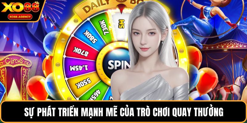 Sự phát triển mạnh mẽ của trò chơi quay thưởng